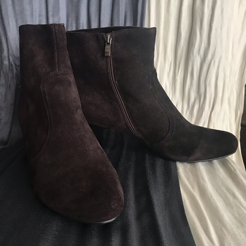 Chocolate ankle boots